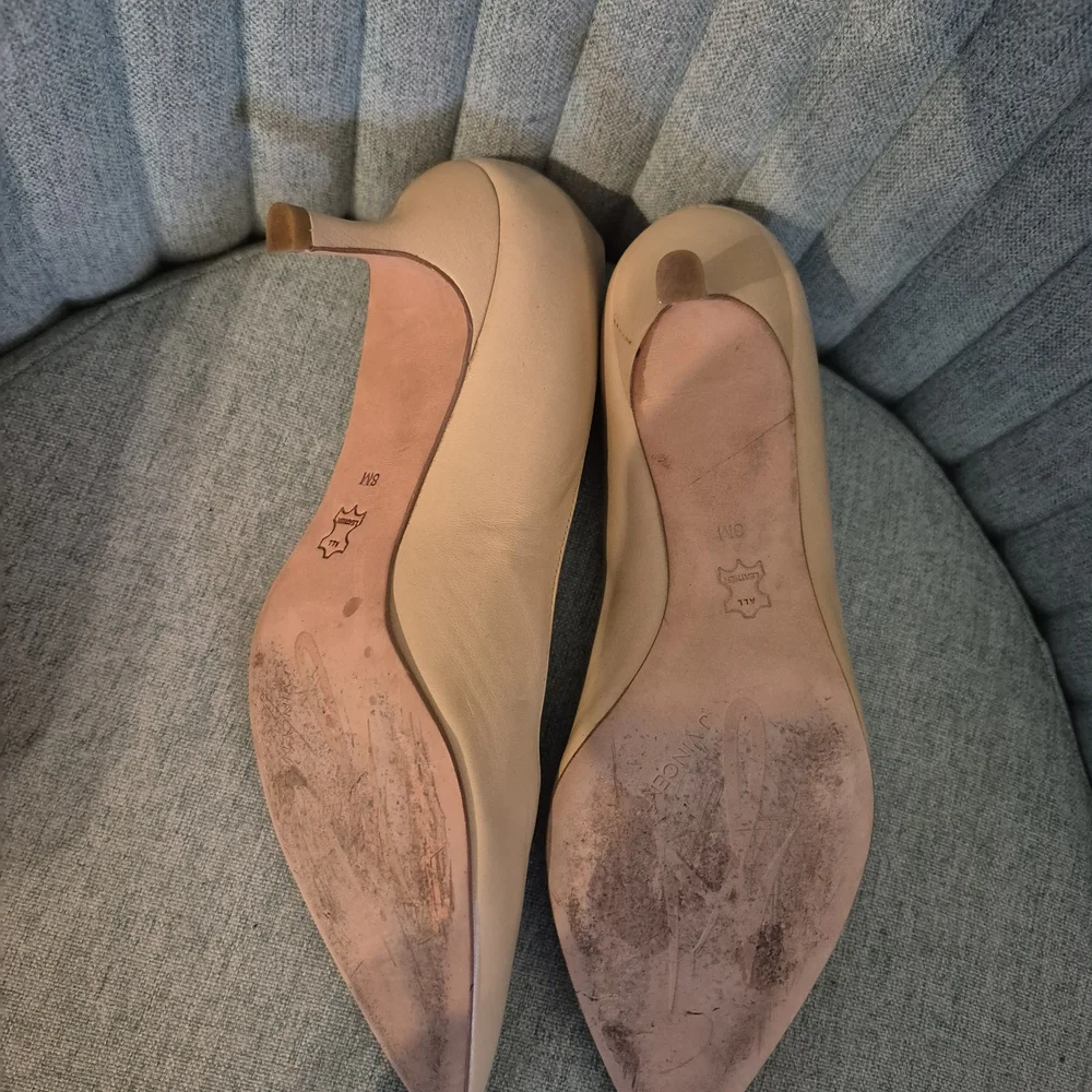 Chic Beige Women's Heels - Picture 6 of 6